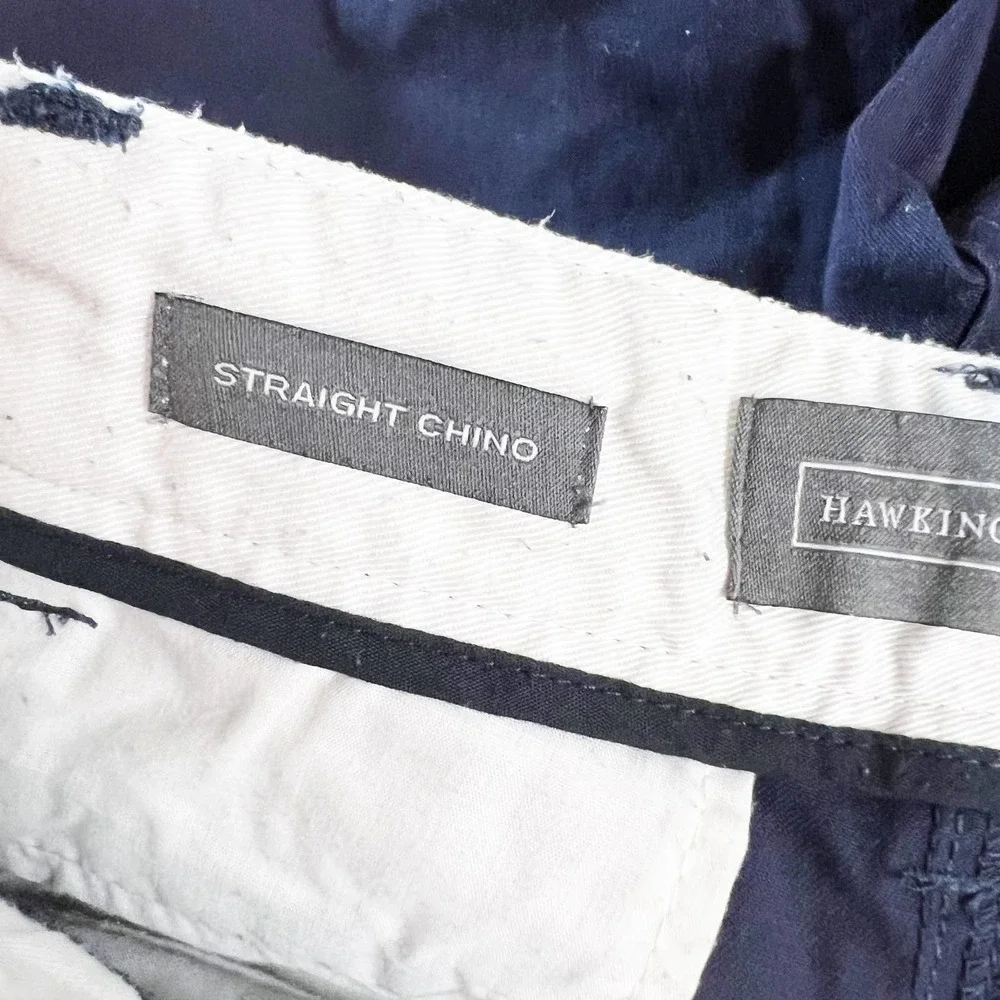 Hawkings McGill mens 28 x 30 straight chino navy blue